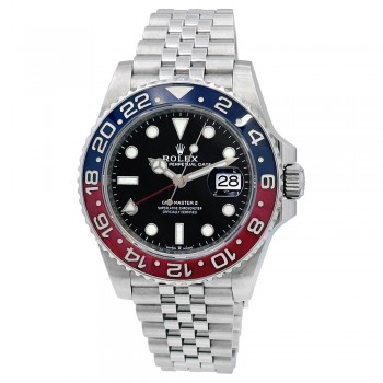 40mm Rolex Stainless Steel GMT-Master II Pepsi Watch