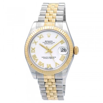 31mm Rolex 18K Yellow Gold and Stainless Steel Datejust Watch