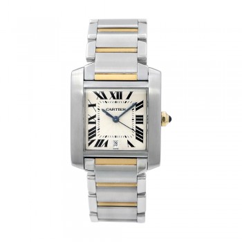 Large Cartier Tank Francaise Watch.